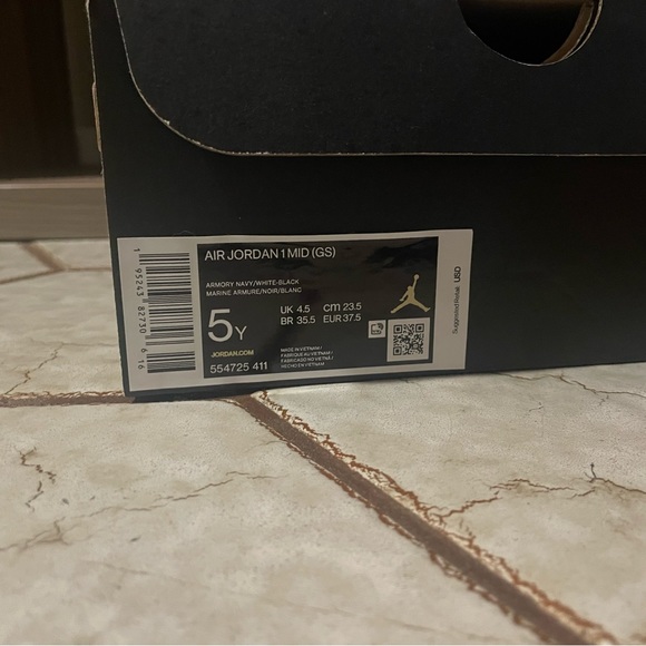 Air Jordan 1 mid GS| armory navy - Picture 5 of 5